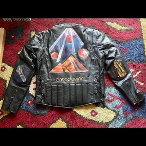 Drea DaVinci hand painted motorcycle jacket